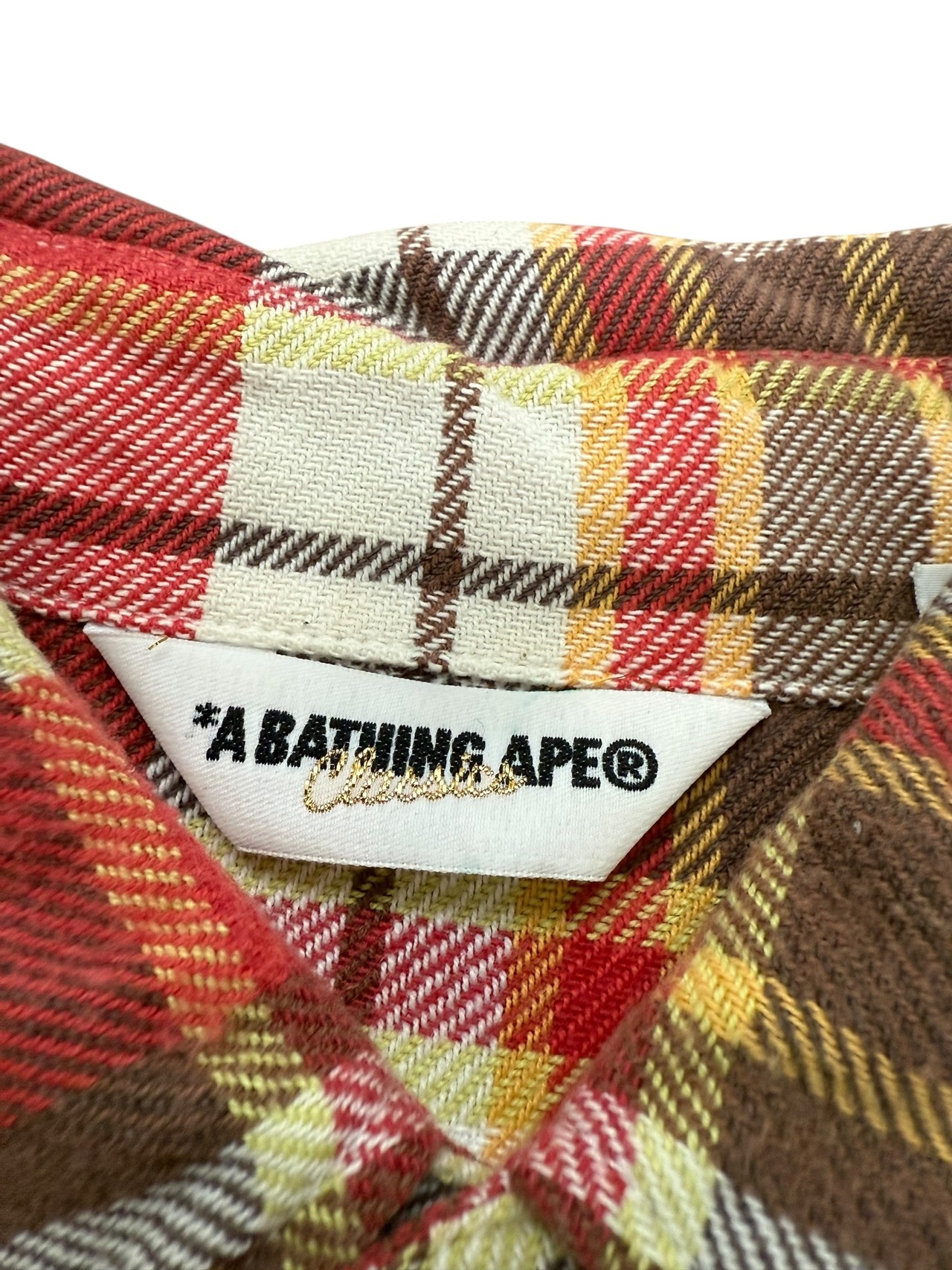 A BATHING APE(アベイシングエイプ) heavy cotton check shirt ヘヴィーコットン チェック シャツ