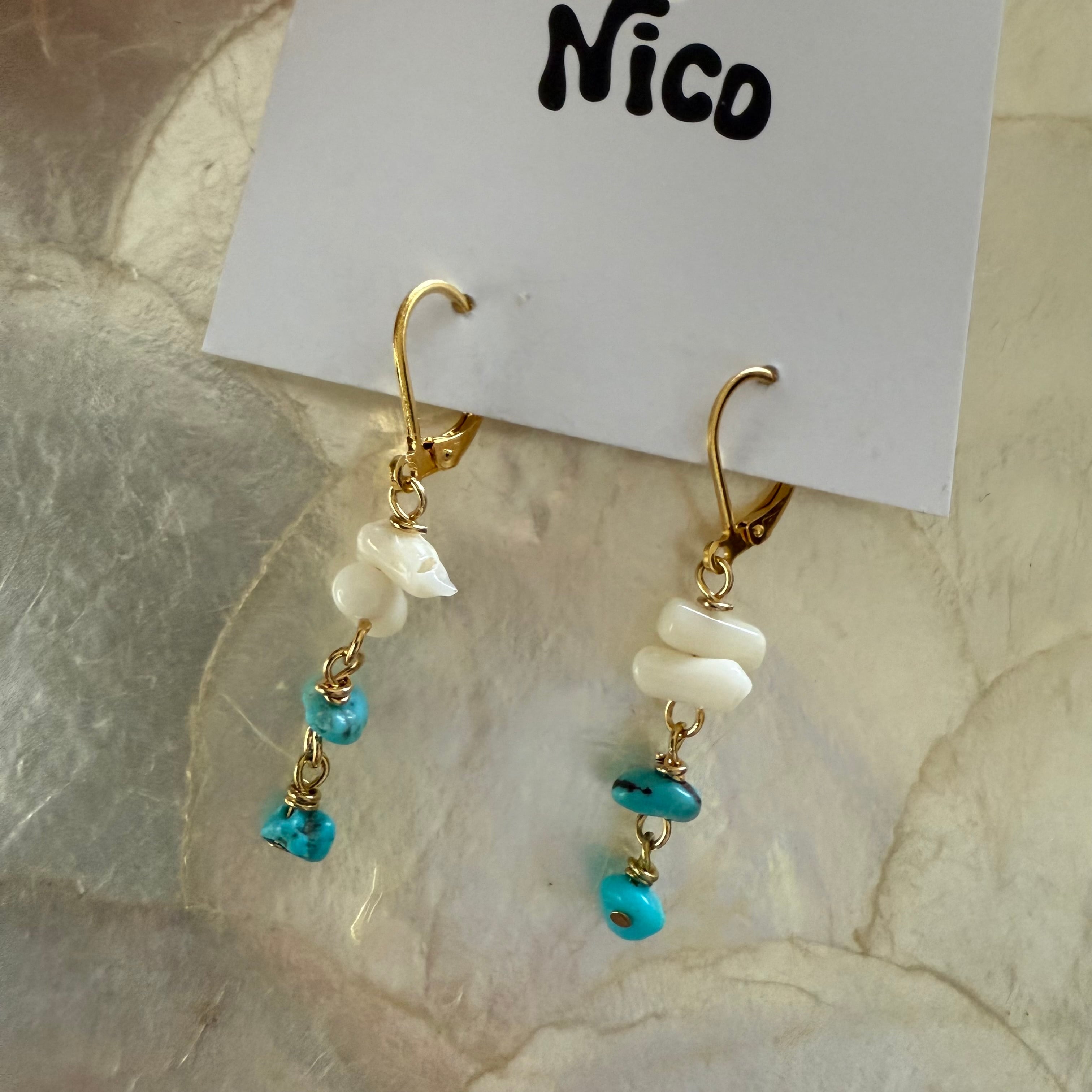 NC26119【サージカルステンレス:ゴールド】nicoピアス