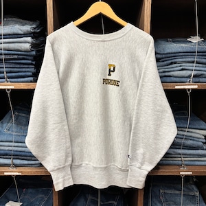 1990'S CHAMPION REVERSEWEAVE 両面 GRAY PURDUE SWEAT SHIRT