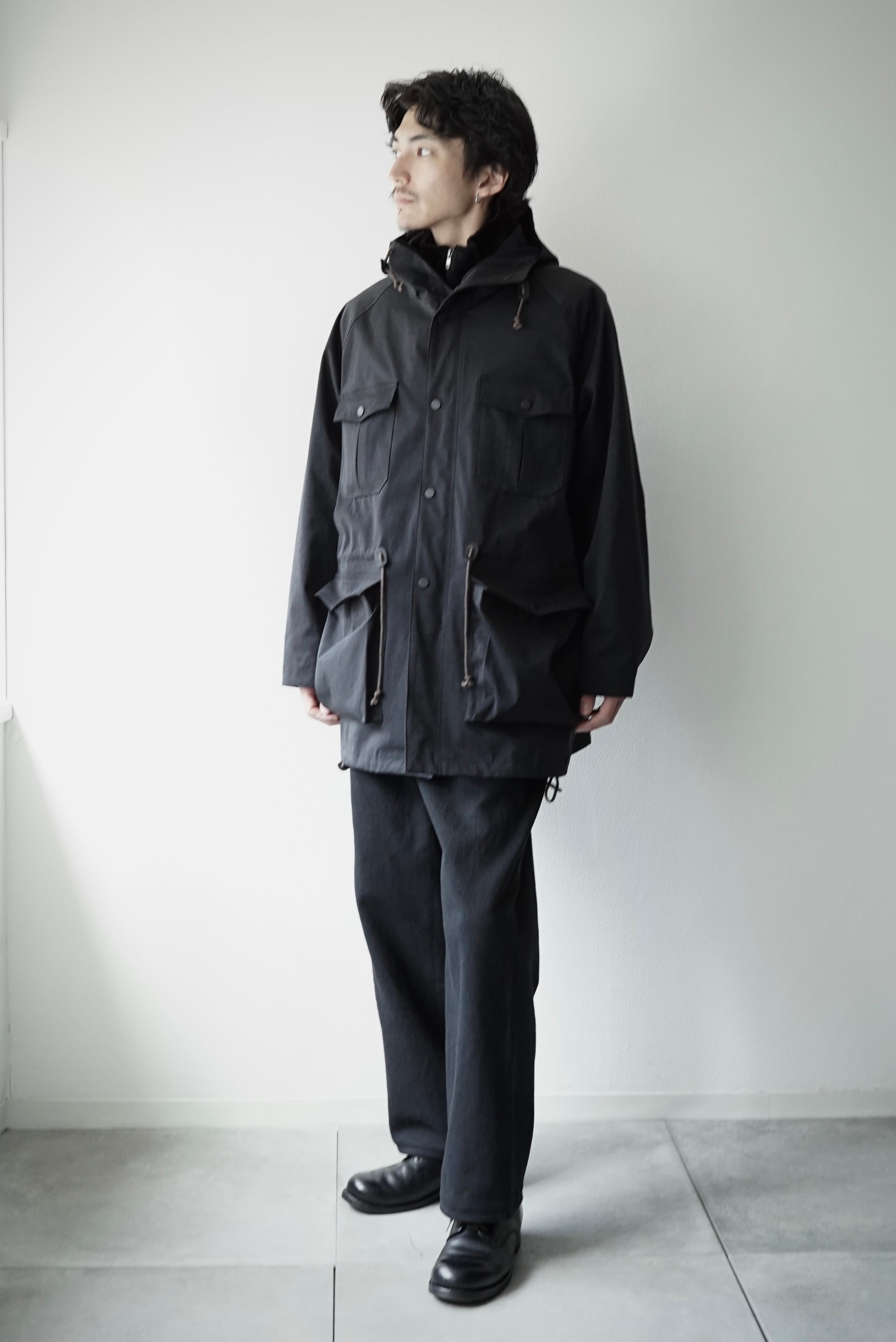 colina high density milicloth カーゴパンツ　m SAMPLE】HighDensity Milicloth / Mountain Parka (BLACK) | C O L I N A