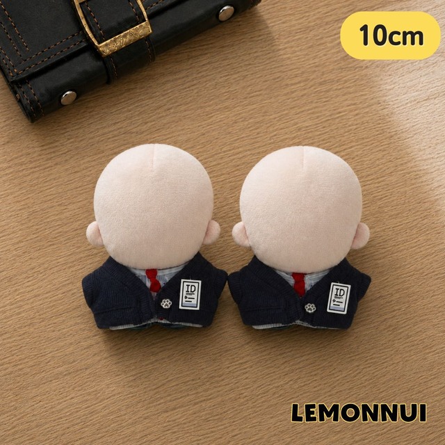 10cm 12cm 着せ替え ぬいぐるみ服 ちびぬい 推し活 学生服 制服風 推し活 綿人形 棉花娃娃 コットンドール cotton doll