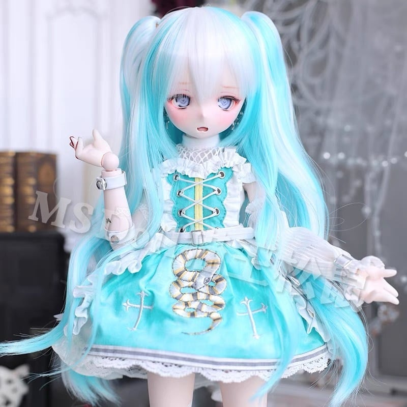 全6色！お団子 セットウィッグ BJD 1/3 1/4 MDD KUMAKO かつら 耐熱 ヘッド パーツ 球体関節人形 ウィッグ ウイッグ ドール  ヘッド ID75 SOOM SD DD MDD MSD KUMAKO DOLL カスタムヘッド ドール用 Wig カスタム用