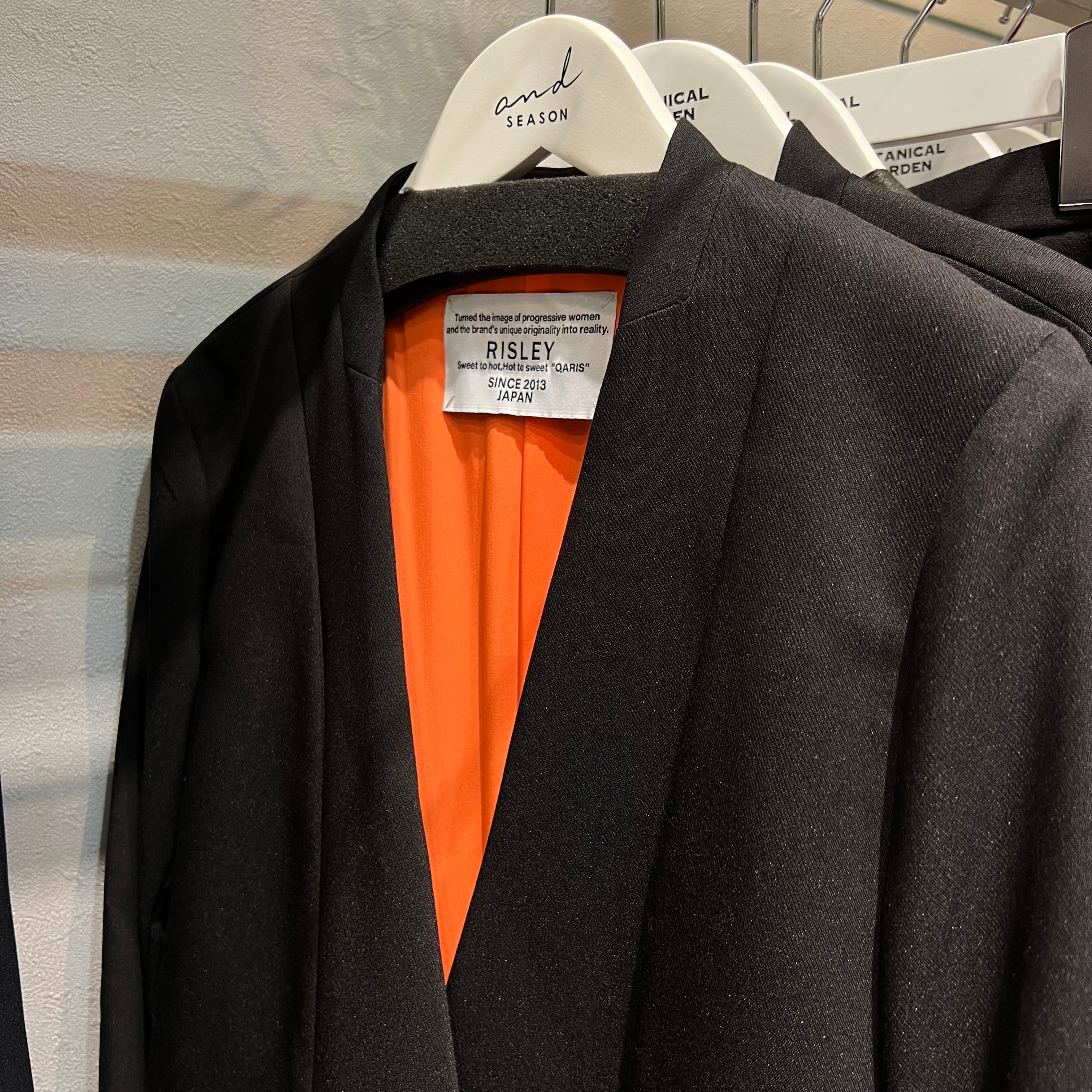 RISLEY/肩掛けロングジャケット【ブラック】 | 20ｰtwentyｰ