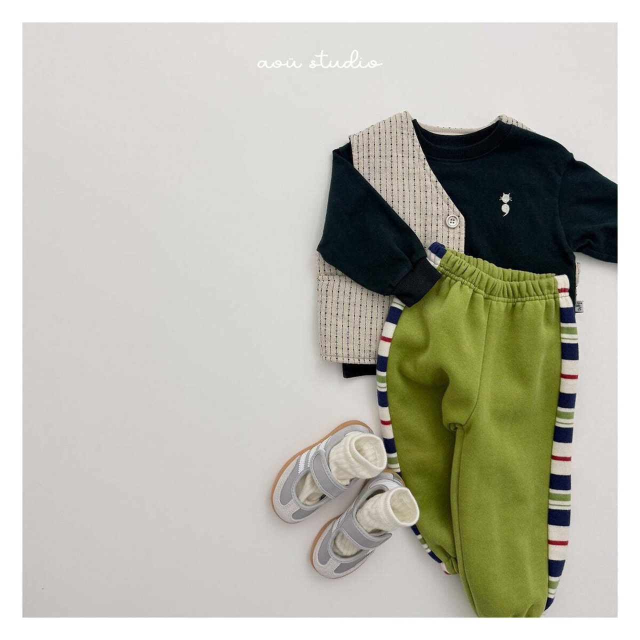 【取寄】aou studio エスニックベスト｜冬服｜韓国子供服