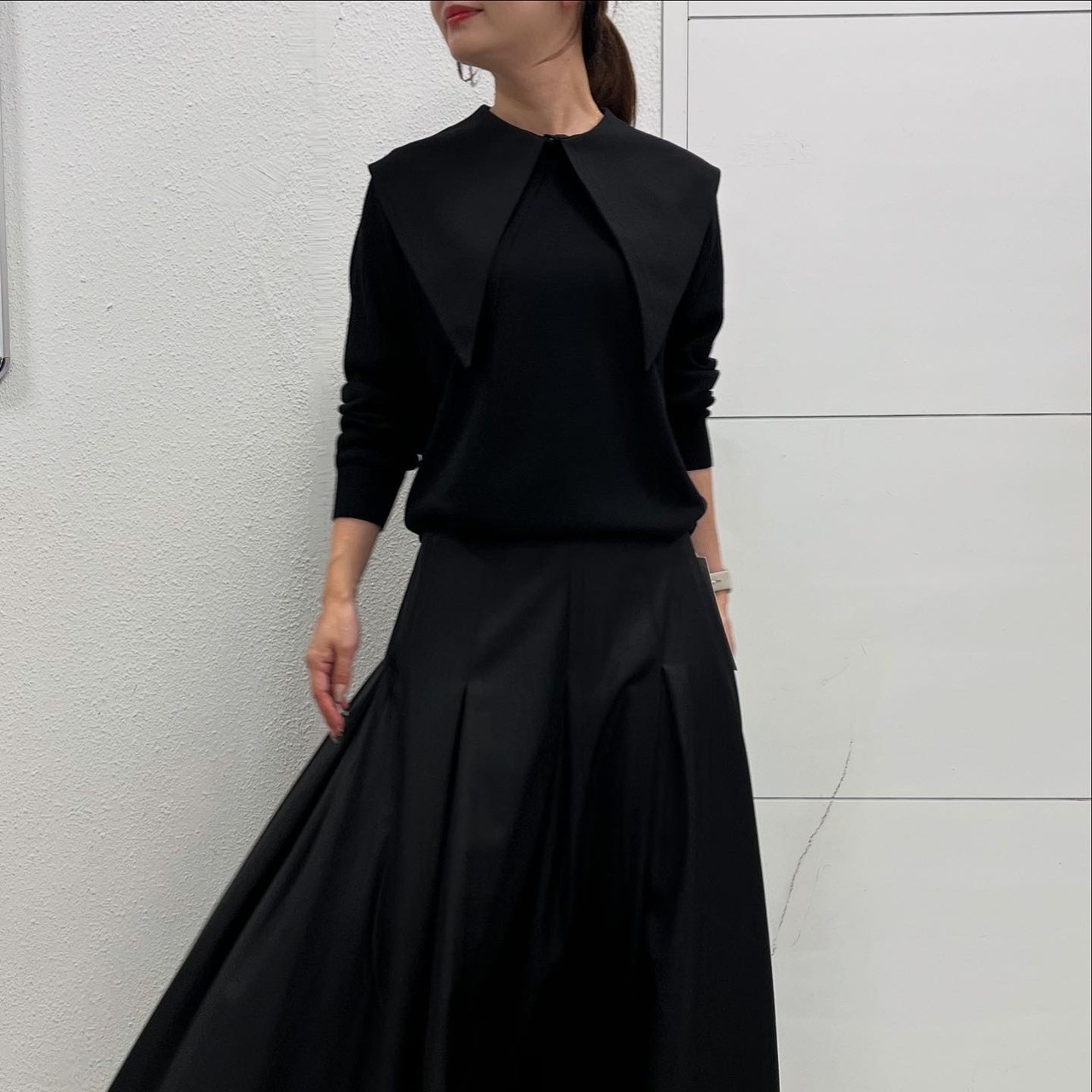 ロージー  Rosiee 付衿クラシックKnit