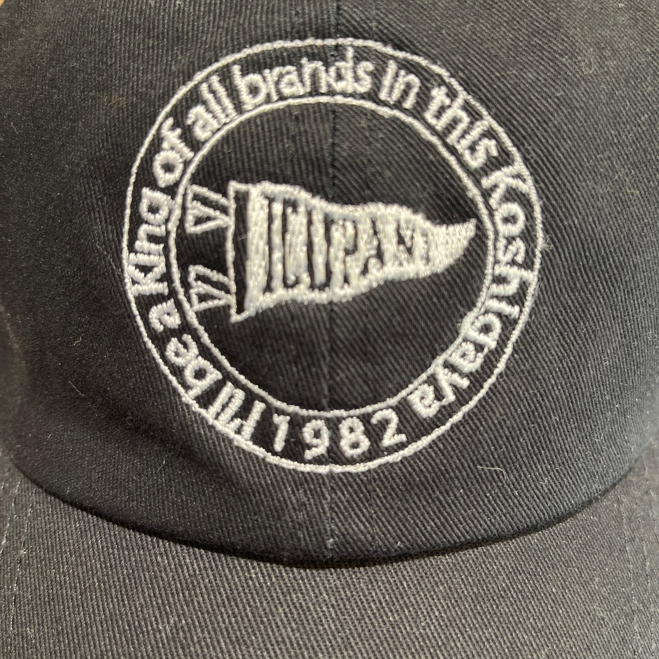 【ICUPANI】オリジナルデザイン　カーブキャップ　ブラック