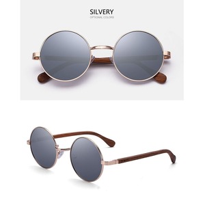 Wood Temple Round Sunglasses / ウッド テンプル ラウンド サングラス