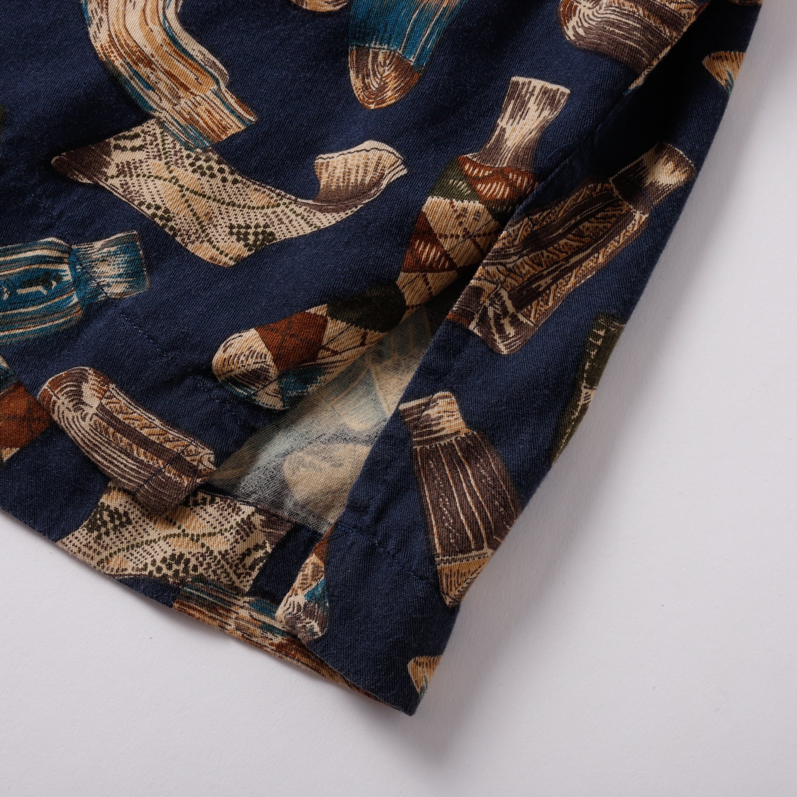 極美品】90s Ralph Lauren special rayon open collar shirt big size