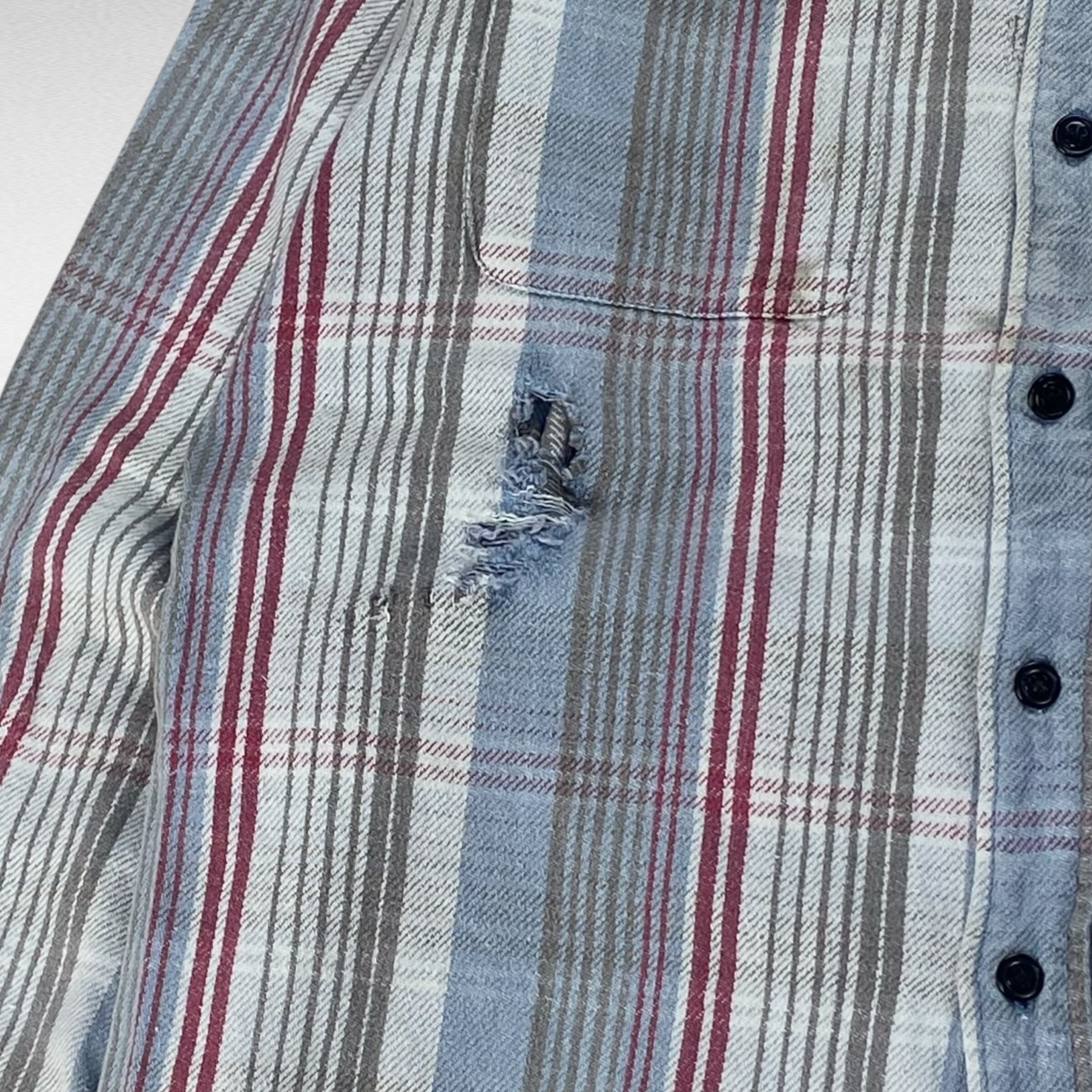 90's】 RRL ラルフローレン ヘビーネルシャツ チェック柄 三ツ星タグ M