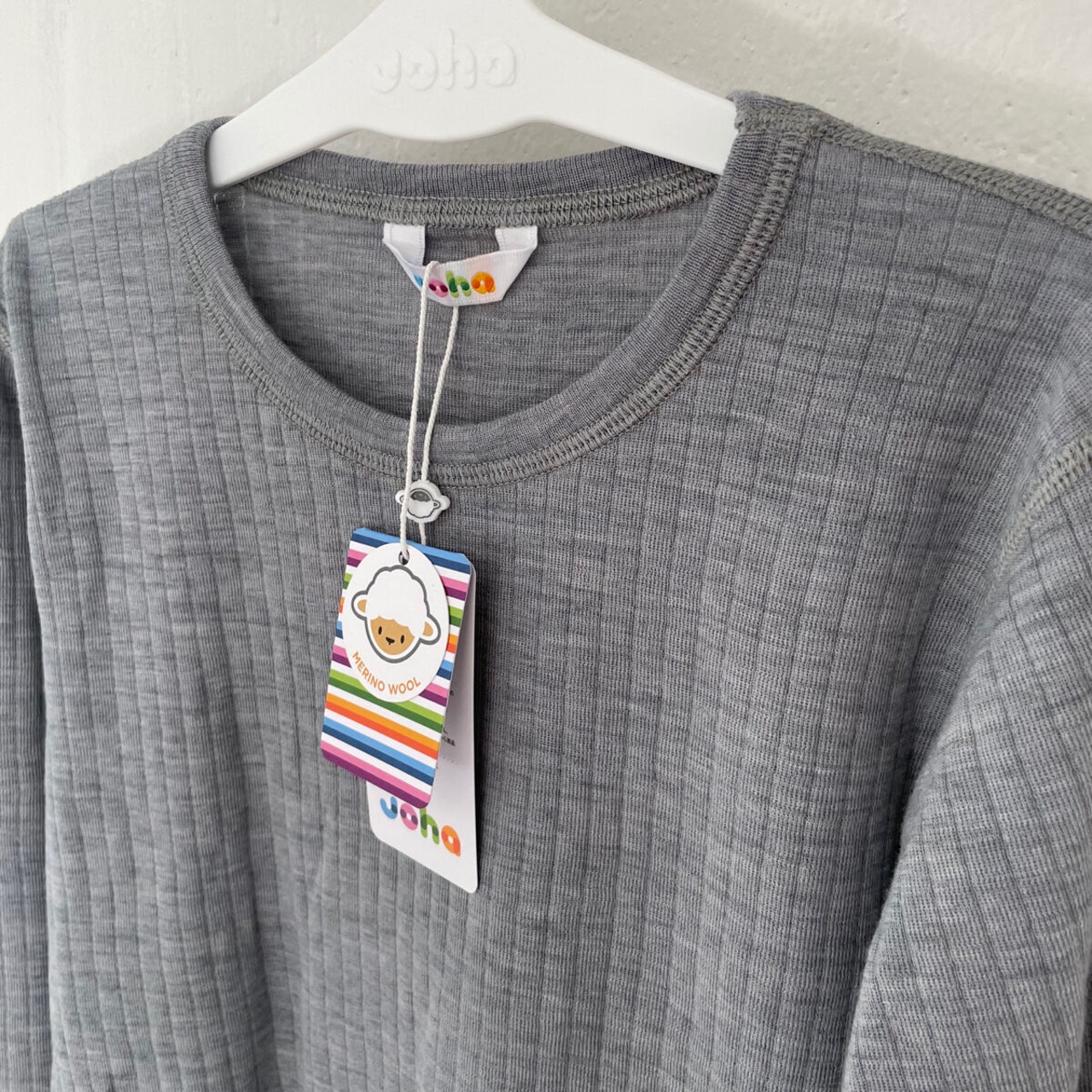 JOHA（ヨハ）KIDS-160 / Blouse メリノウール100% ワイドリブ長袖Tシャツ