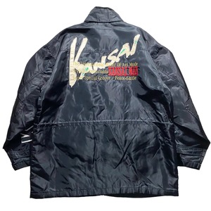 vintage KANSAI MAN logo design nylon coverall jacket