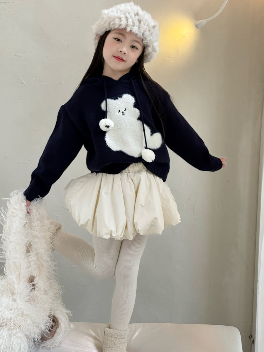 インパン付きアイボリーバルーンスカート