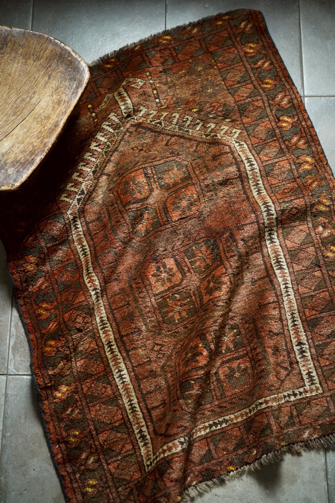 No.27 ヴィンテージラグ L トルコ マット turkish rug 大判 No.27