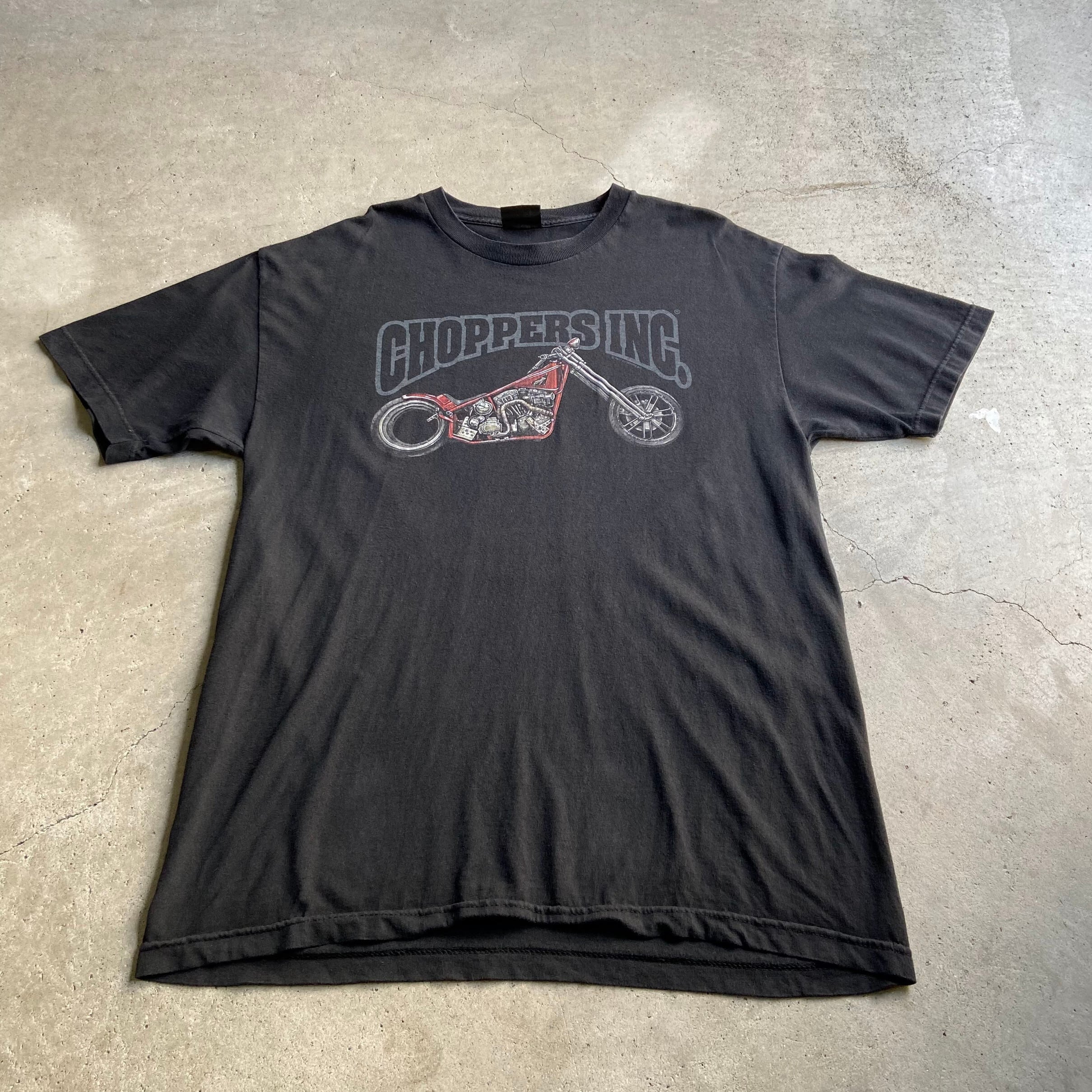 CHOPPERS INC ” バイカー 企業ロゴ 両面プリントTシャツ メンズ? 古着