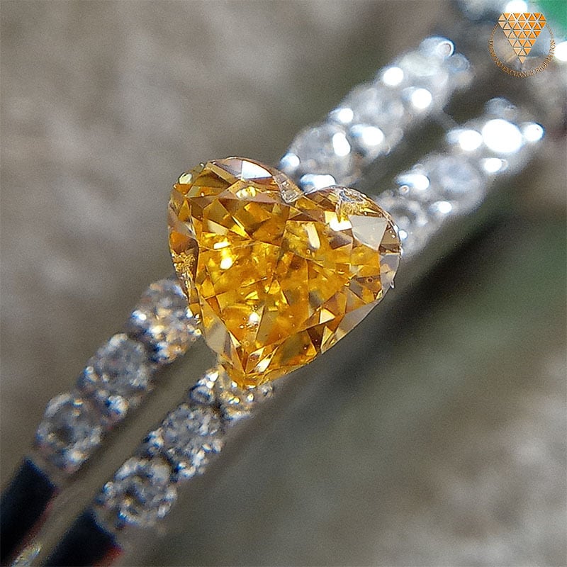 FANCY VIVID YELLOW ORANGE 0.352ct PS