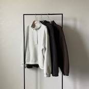 【受注予約:11月上旬入荷予定】ウォームフリースハーフジップBZ/アイスグレー