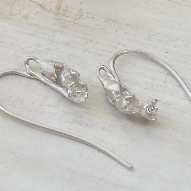 すずらんピアス(silver)