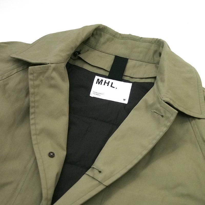 MHL. ライナー付 ステンカラーコート カーキ 596-4210500 181 | 質