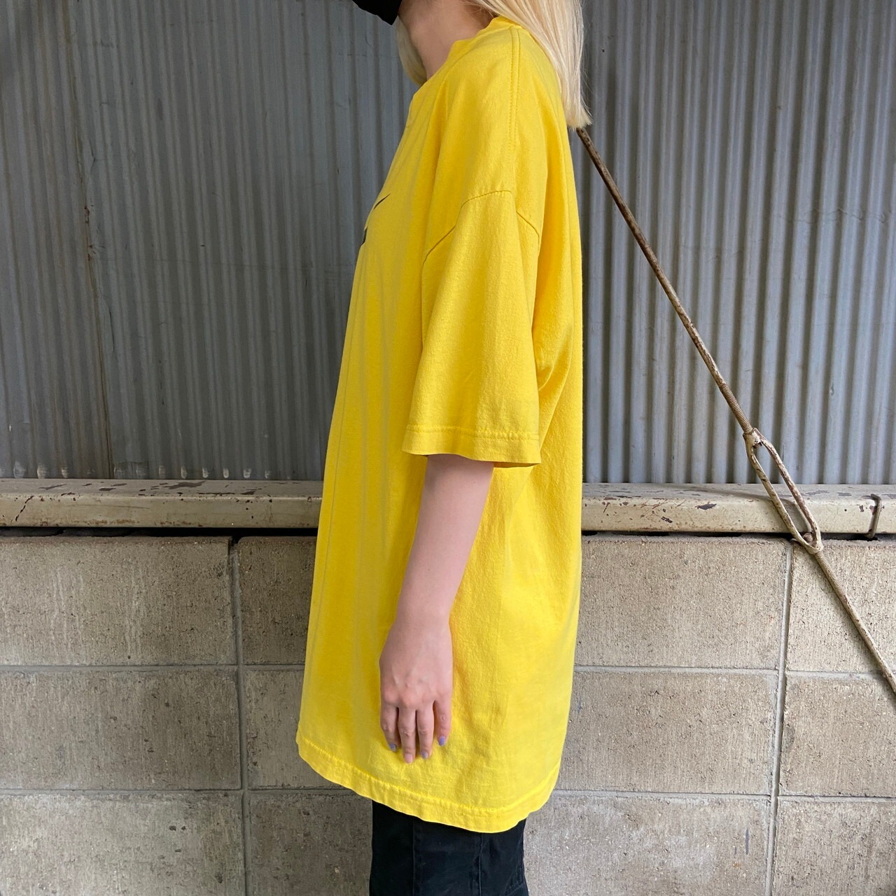 NIKE ナイキ AIR スウォッシュ ロゴ プリント Tシャツ メンズXL 古着 