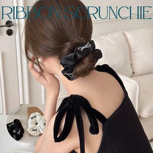 ribbon hair scrunchie【 2color 】No.Z004