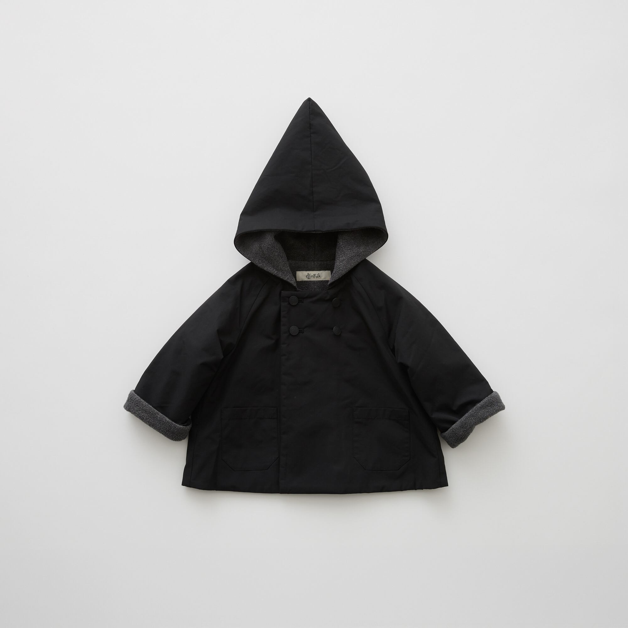 eLfinFolk(エルフィンフォルク)/ eLf Coat / black / 100cm