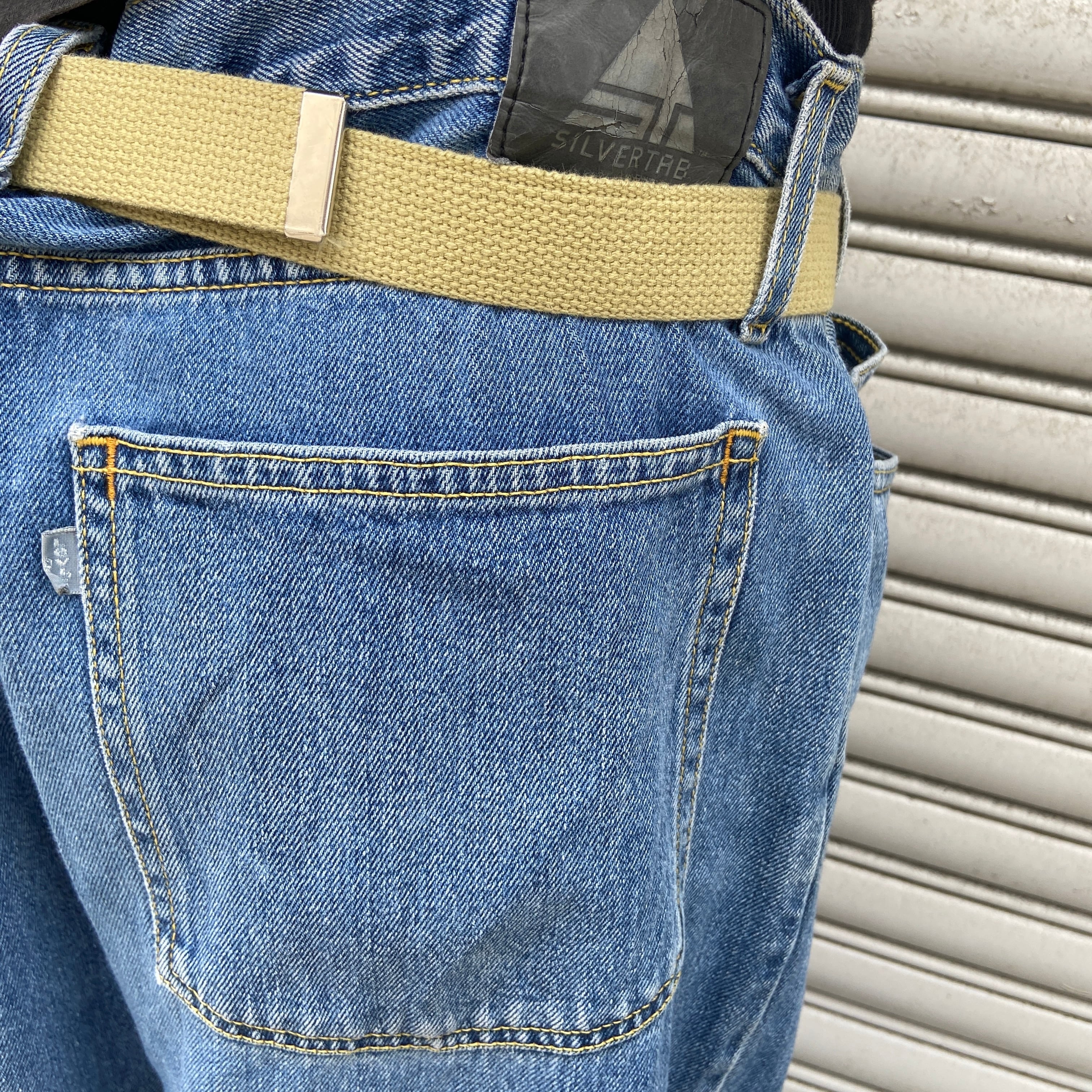 Levi'sシルバータブ ルーズストレート ワイドデニムパンツ W38 | 古着