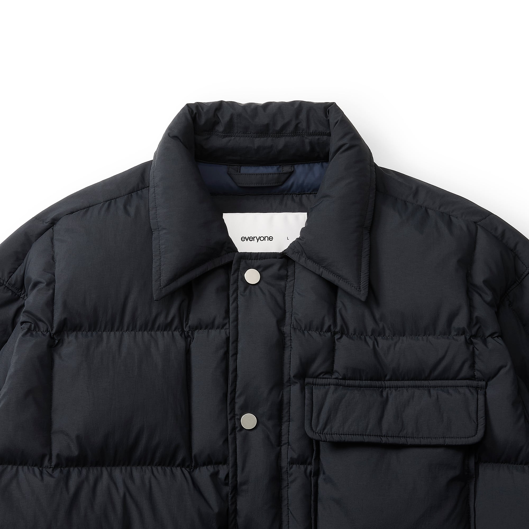 everyone down shirt jacket (BLACK) | everyone