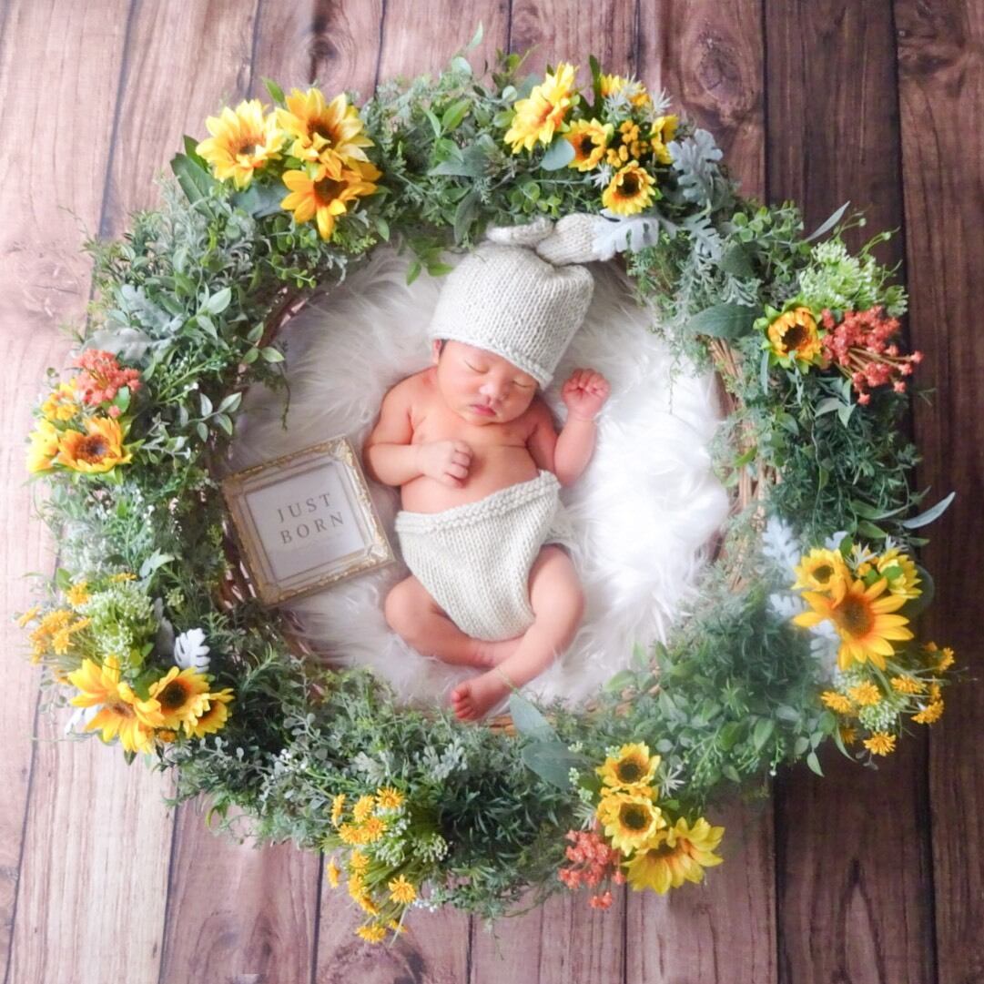 おおきなリース　ニューボーンフォトにも 0_5d0284d2bffb3e7ec54a94d6214d