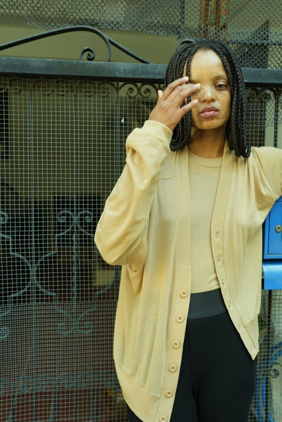 新品 MOON TREE PLANET Sheer Cardigan beige MOON TREE PLANET - Sheer Cardigan beige | MOON TREE PLANET