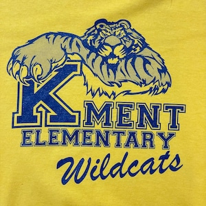 【GILDAN】小学校 Kment Elementary School WILDCATS スポーツチーム Tシャツ2XL オーバーサイズ US古着