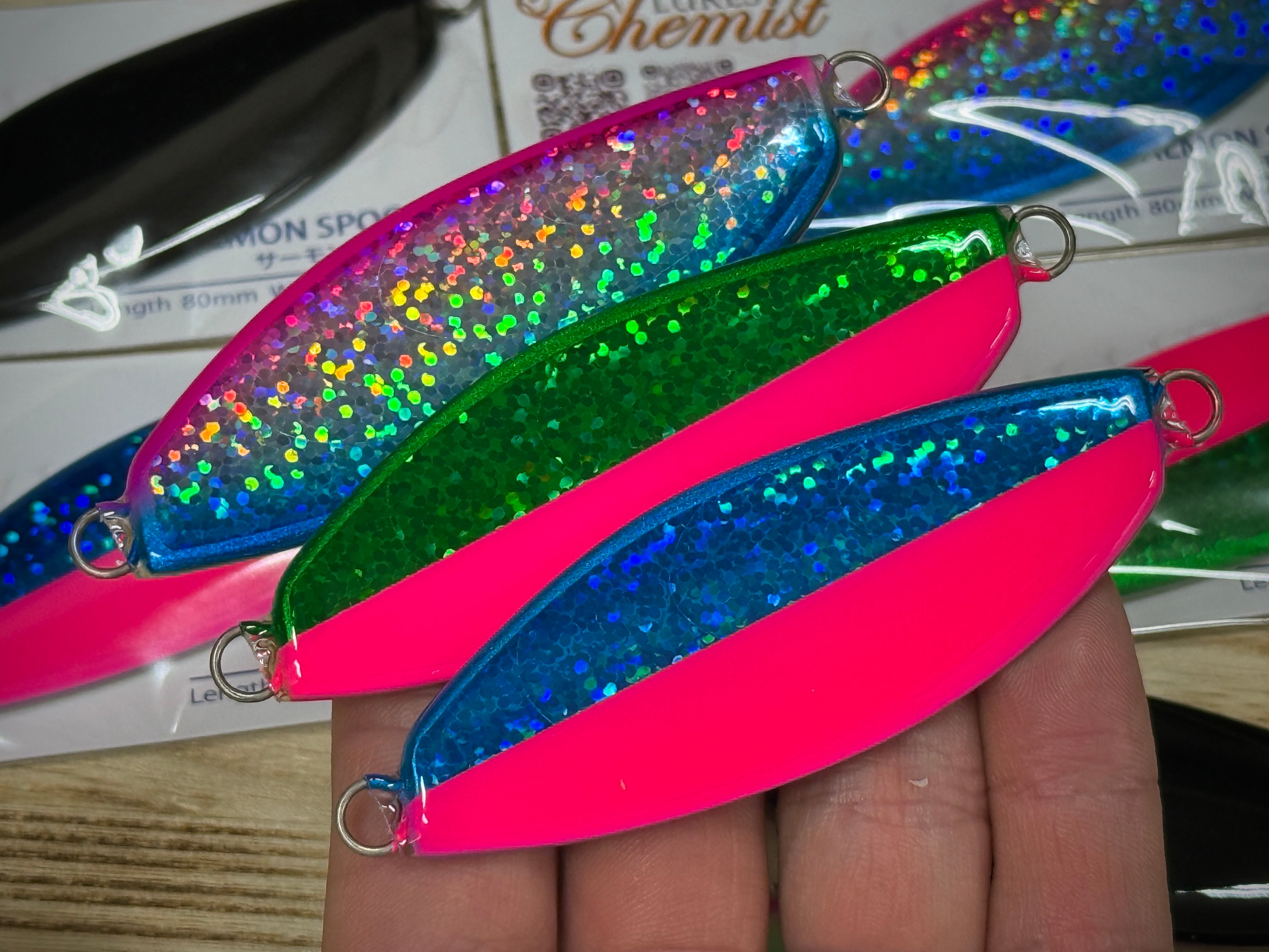 ルアーズケミストサーモンスプーン　４５g LURES Chemist ルアーズケミスト サーモンスプーン45g【グローカラー