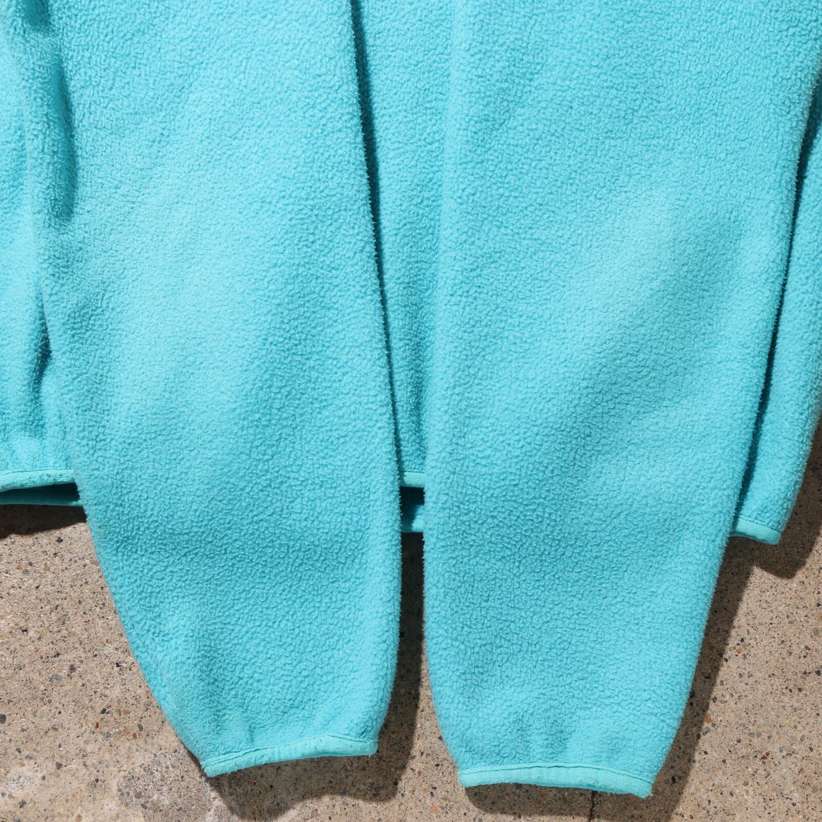 美品 M USA 91年 スナップT Patagonia パタゴニア フリース アクア