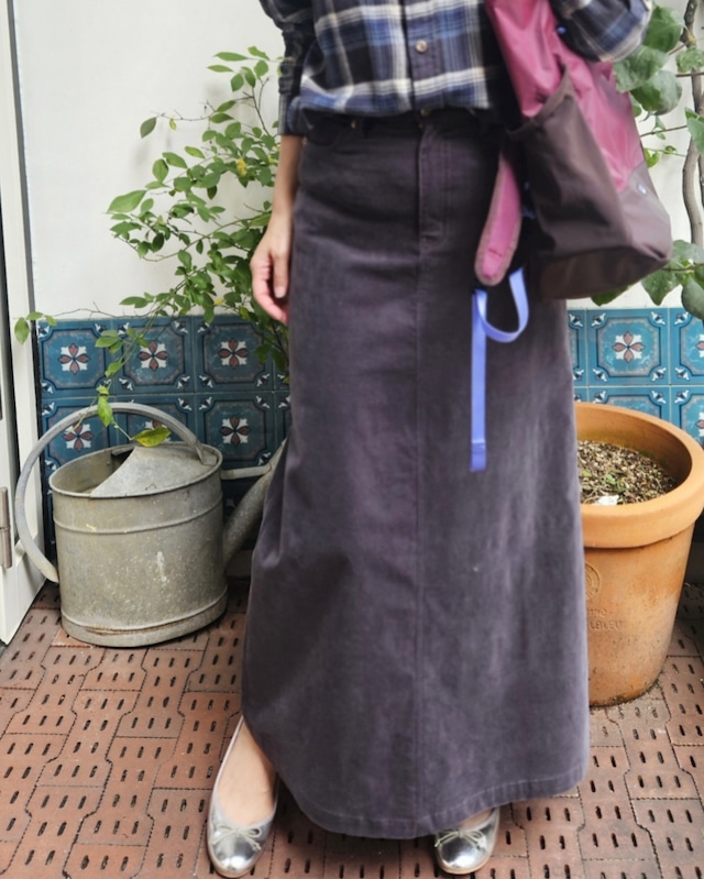 【PICCADILLY】MAXI SKIRT / PIGEON / PC263