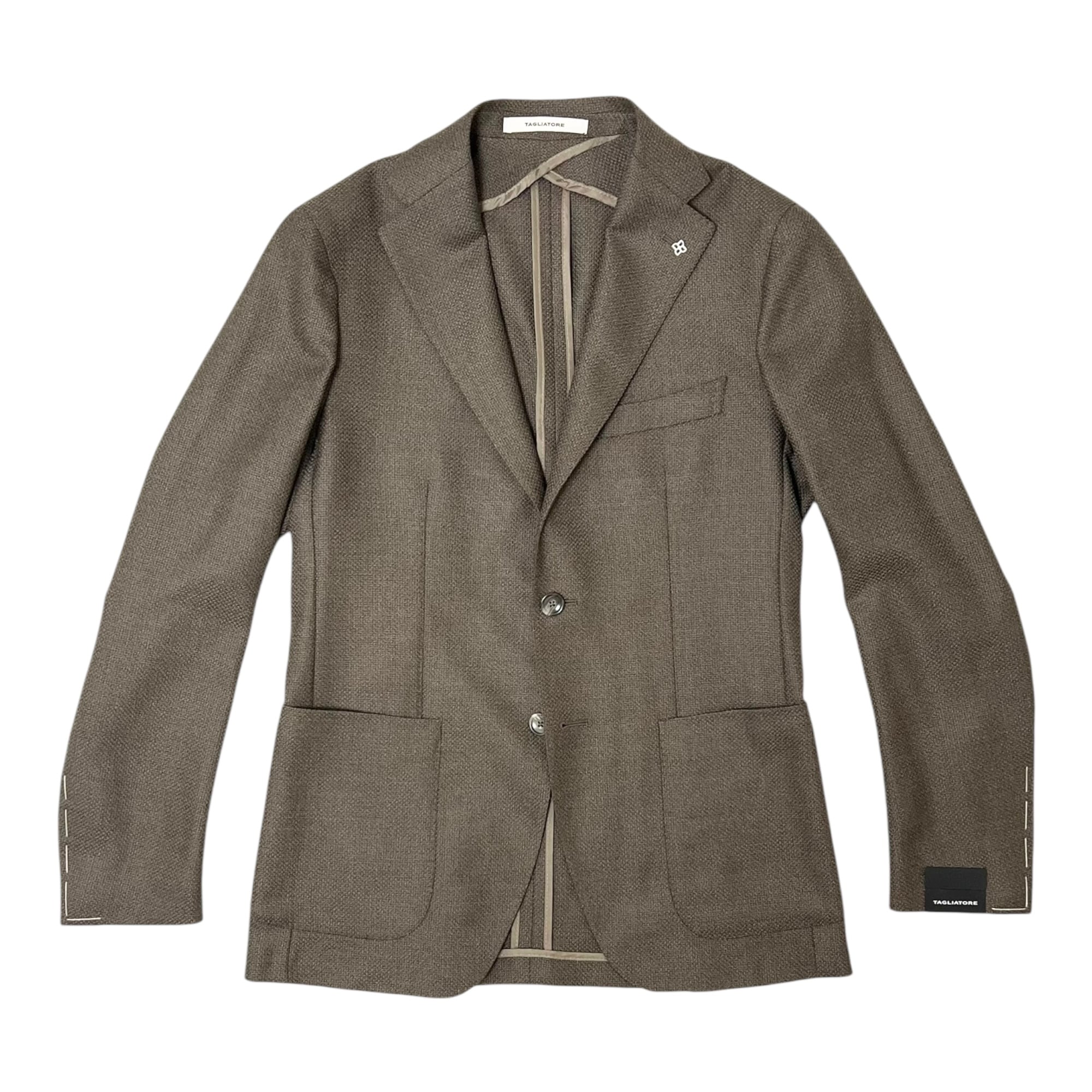 TAGLIATORE(タリアトーレ)MONTECARLO HOPSACK JACKET(1SMC22K/120028U)/BROWN(T5119)