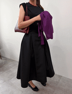 【新作5％OFF・3日間】Double Pleats Balloon Skirt_2colors