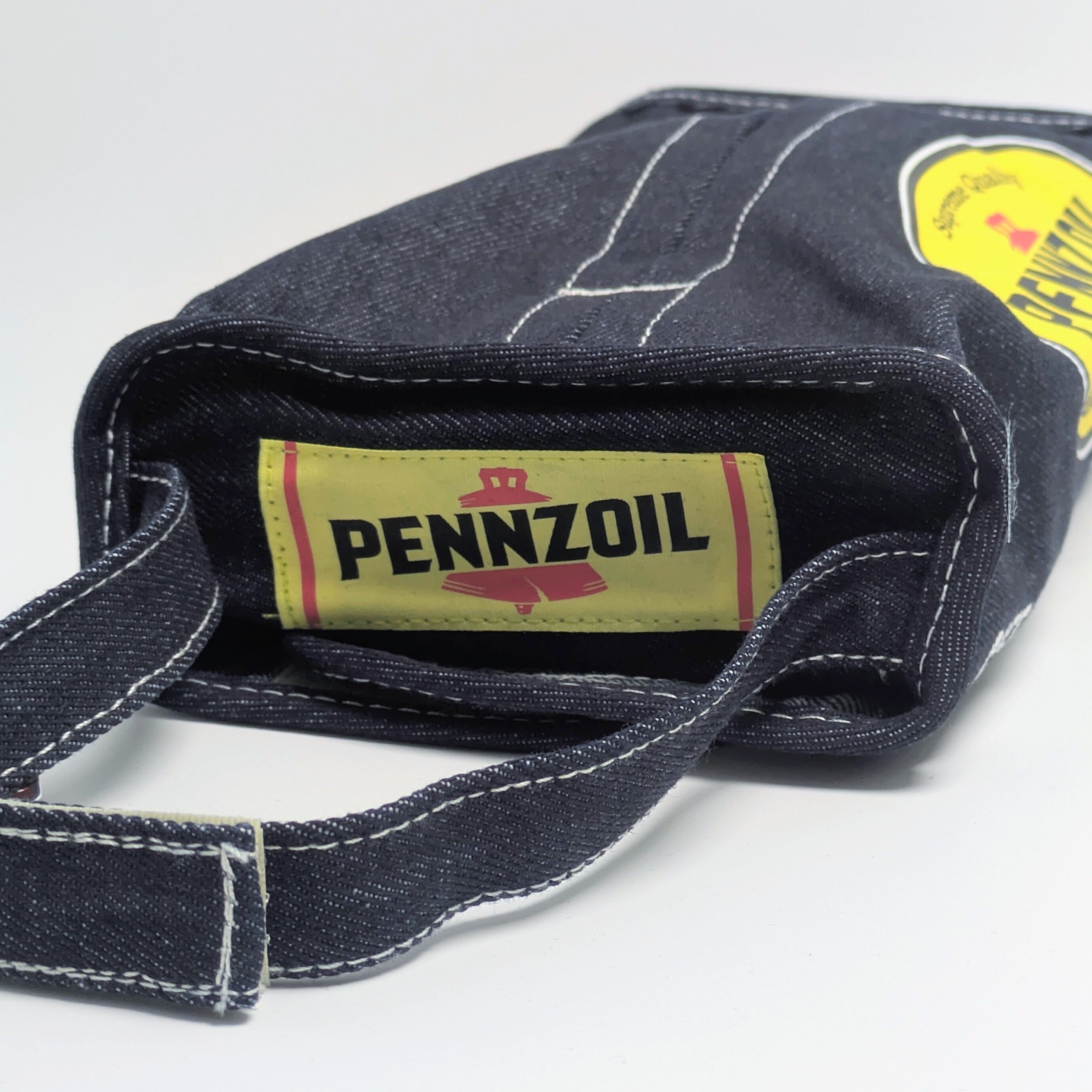 ✨️ティッシュのドレスアップに♡✨️ Denim Tissue Cover / デニム ティッシュカバー 吊り下げ / ティッシュケース【 Pennzoil ( ペンズオイル ) 】インディゴデニム