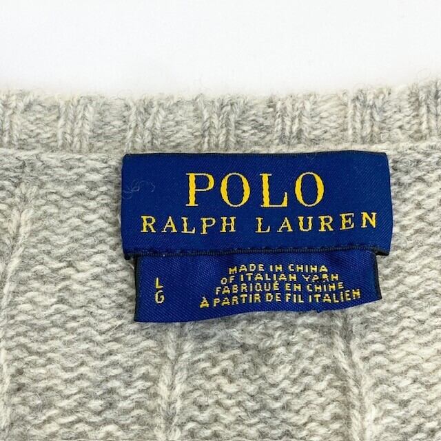 中古 ポロラルフローレン POLO RALPHLAUREN 長袖 ケーブル ニット