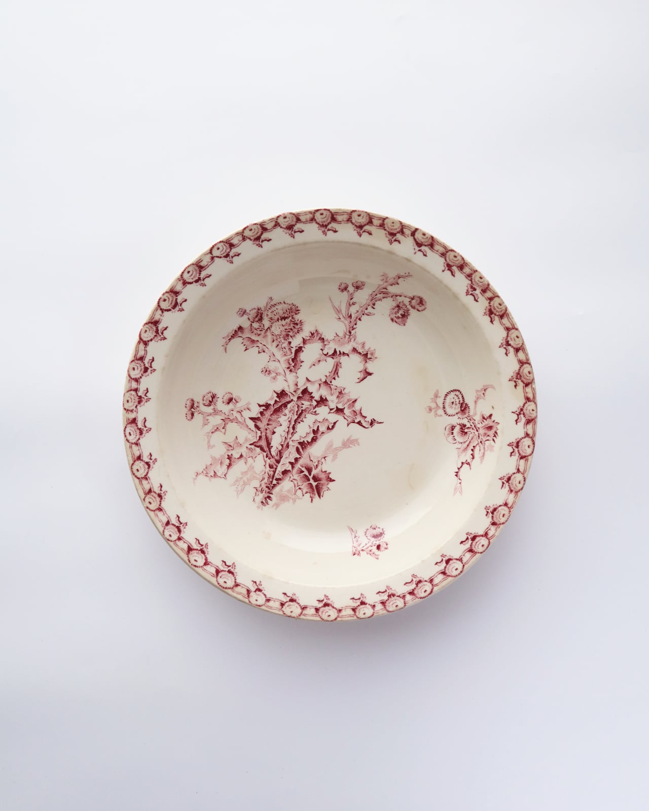 【美品】Gien　ジアン　rouen37　珍しいレッド　浅めスープ皿 美品】Gien ジアン rouen37 珍しいレッド 浅めスープ皿 - メルカリ