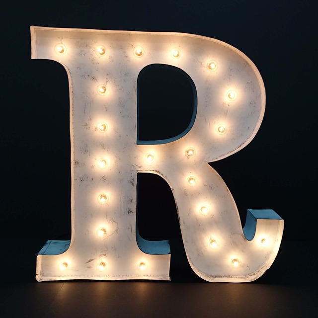 マーキーライト アルファベットr 特大サイズ Gajumarushop