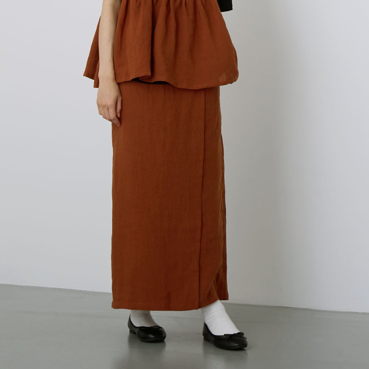 リネンラップ風デザインスカート /842116 | AUG ONLINE STORE リネンラップ風デザインスカート /842116 | AUG ONLINE STORE
