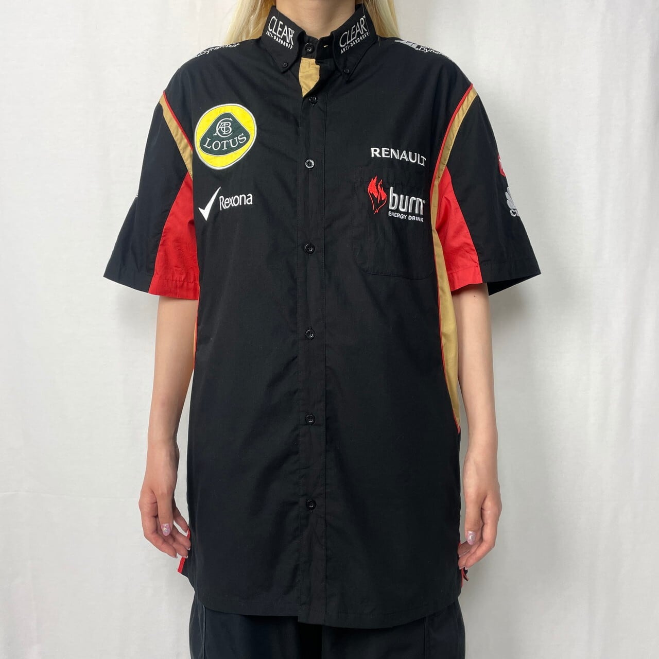 f1 ロータス　ポロシャツ 支給品 ロータスF1 2013 ポロシャツ ロータスF1チーム キミ・ライコネン