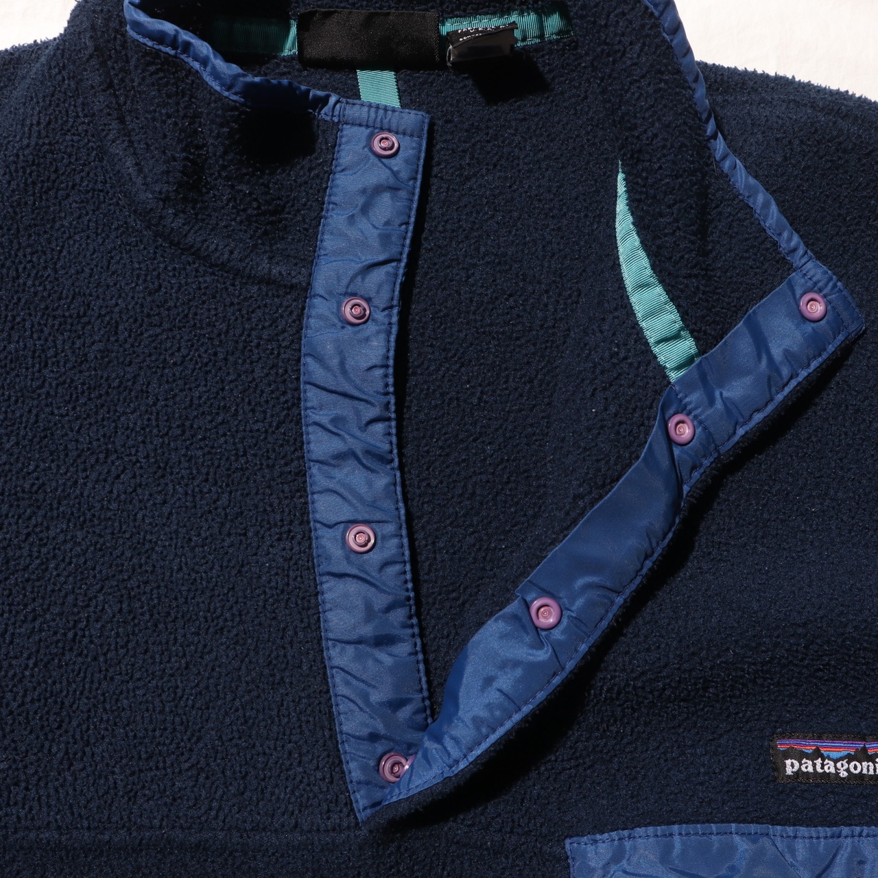 美品 L 雪無し ネイビー シンチラスナップT Patagonia パタゴニア フリース snap-t Synchilla