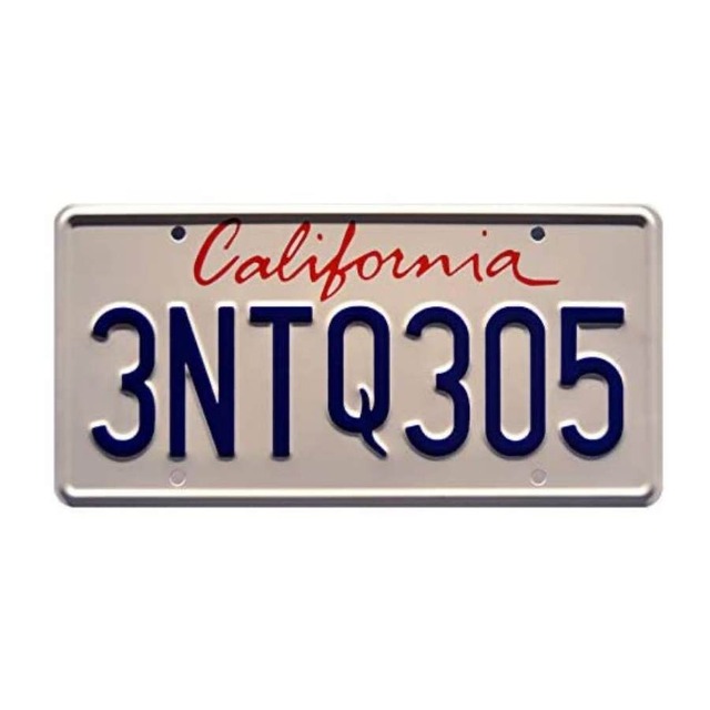(3NTQ305)ブライアン・オコナー 80スープラ ナンバープレート カリフォルニア州