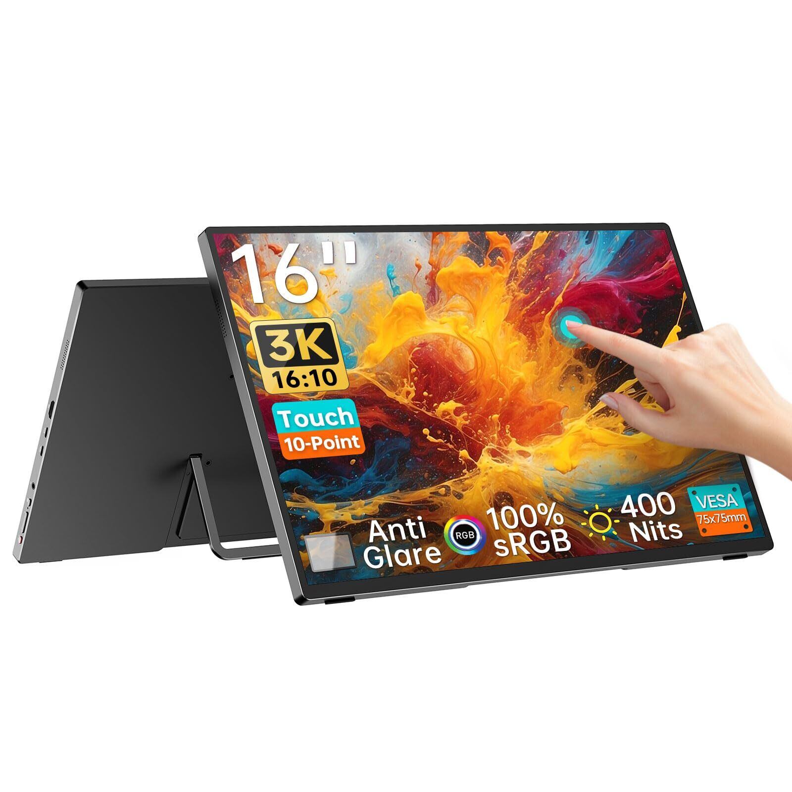 特価セール】Intehill モバイルモニター 3k タッチモニター 16 インチ