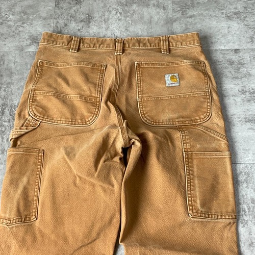 20s ブラウン ダブルニー カーハート Carhartt 32×34 詳細写真15