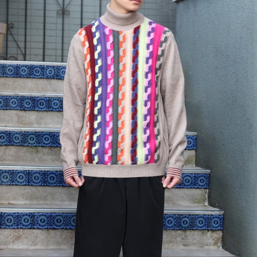 .malo CASHMERE100% CHUNKY KNIT MADE IN ITALY/マーロカシミヤ100%チャンキーニット2000000008110