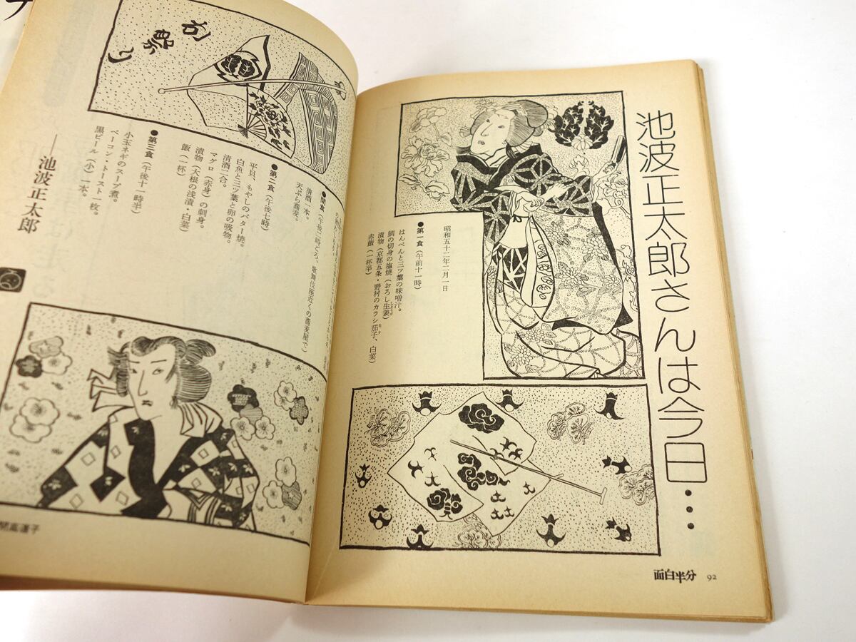 1977年4月号　装画）-　Vol.73　bookstore　ナルダ　面白半分（田辺聖子　編集、鴨居羊子