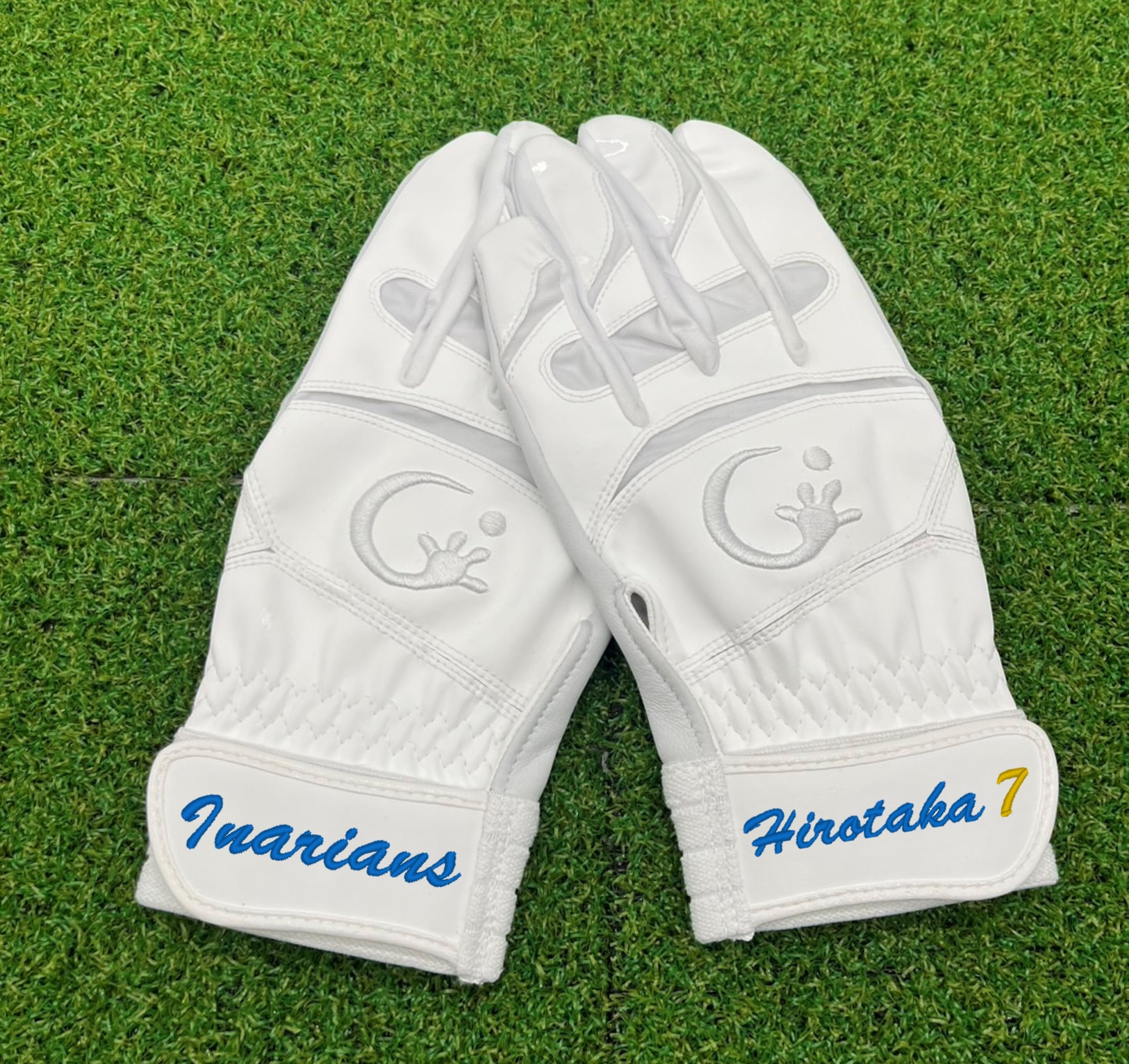 2025年NEWモデル 高校野球対応 バッティンググラブ ホワイト エンボス