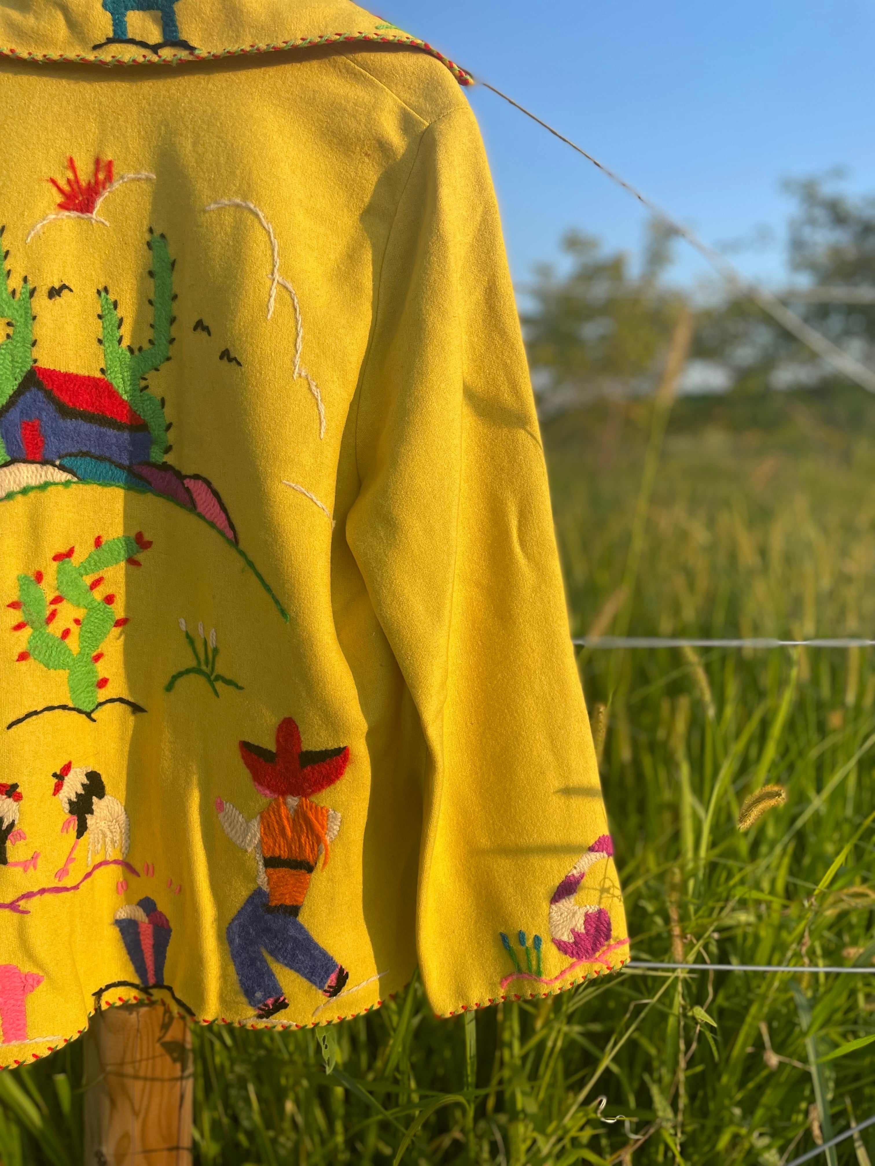 Vintage Mexican Yellow Jacket / ヴィンテージ メキシカン ウール