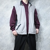 switching knit polo sweat